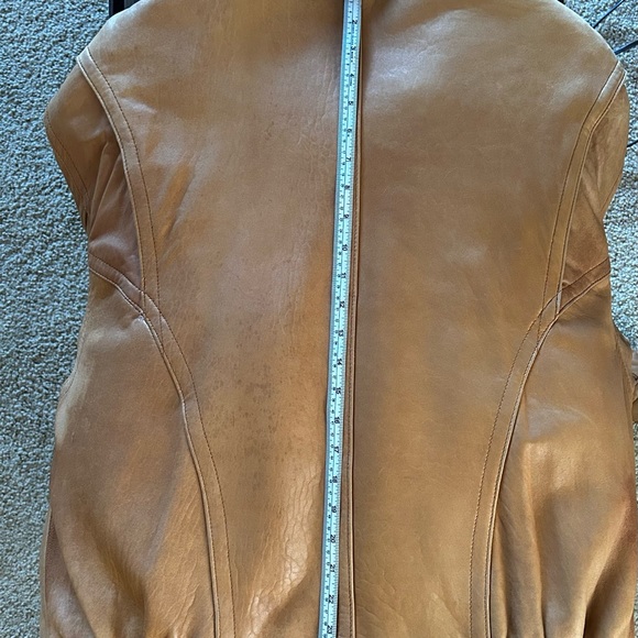 Vintage Tannery West Super Soft Men's Tan Leather Jacket - Picture 7 of 10